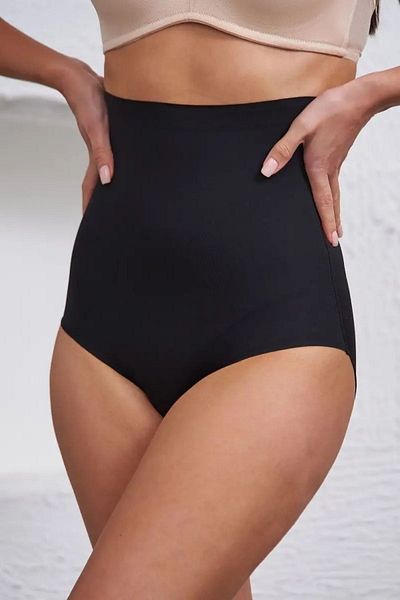 MİSTİRİK Private Laser Cut Slip Corset Push Up Αποτελεσματικό Μαύρο Χρώμα