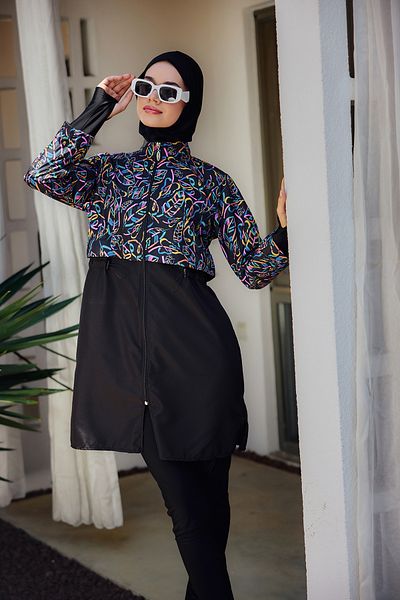 Remsa Mayo Πλήρως καλυμμένο μαγιό Hijab Hale R2505 Rain