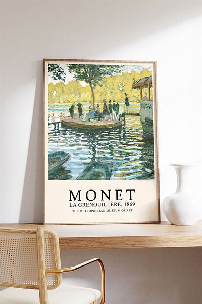 Buka Shops Pictură Monet 1869, Poster - Fără încadrare