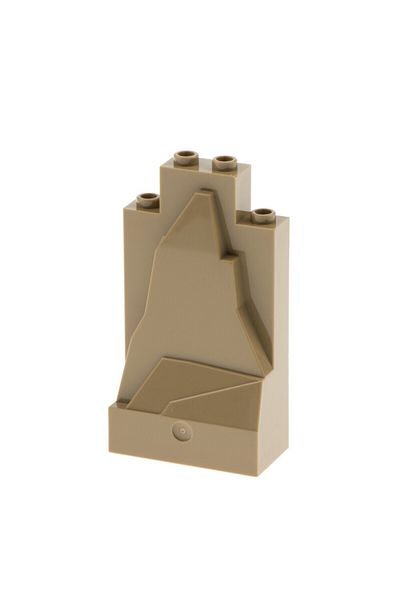 LEGO ملحق لوحة Moc Rock المخصصة 2 × 4 × 6 Dark Tan Big Rock سيتم إرسال قطعتين
