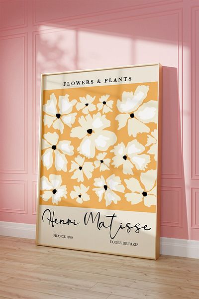 Buka Shops Hanri Matisse Pictură cu flori și plante, poster - fără cadru