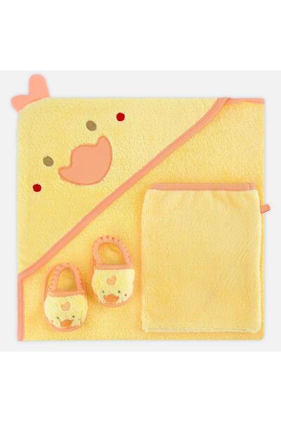 Miespiga Bebek Havlu Kundak Terlik Seti Little Duck