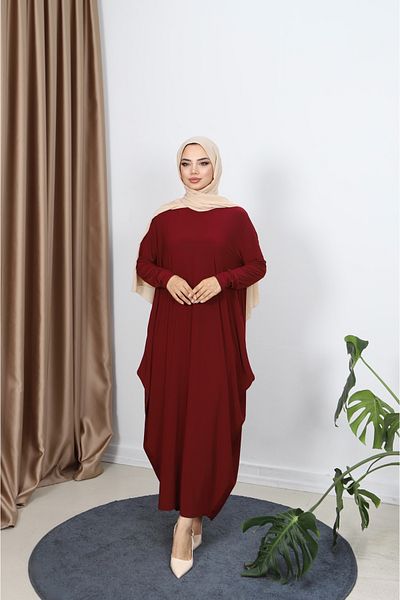 NİSUM MODA Bat Sleeve Dress