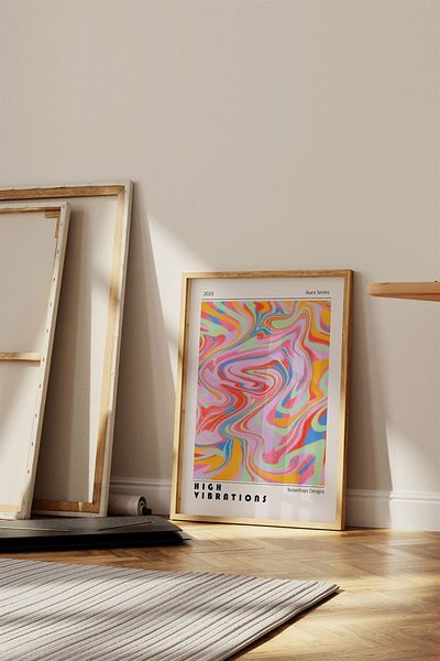Buka Shops High Vibrations Aura Painting, Poster - Fără cadru