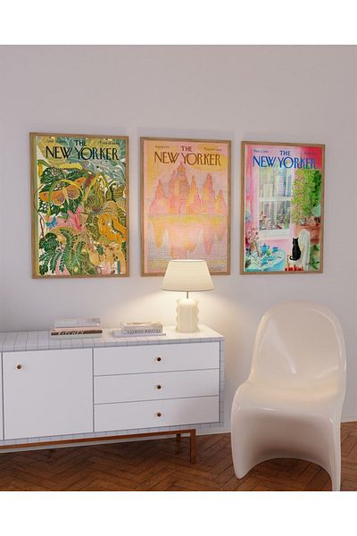 Buka Shops The New Yorker 3-Piece Painting, Set de postere - fără cadru