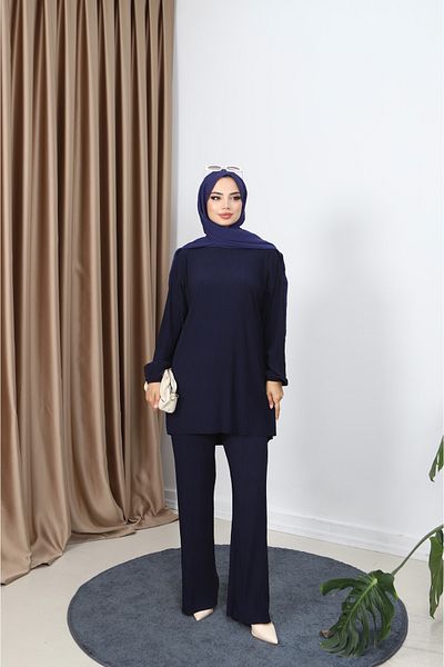 NİSUM MODA Διπλό Σετ με Παντελόνι Κρασί
