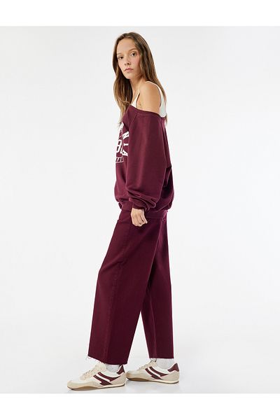 Koton High Waist Button Pockets Relaxed Fit Wide Leg Denim Pants - Culotte Jeans