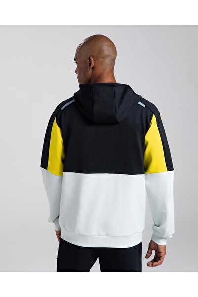 Kappa Logo Elleto Erkek Açık Gri - Siyah Regular Fit Fermuarlı Eşofman Üstü