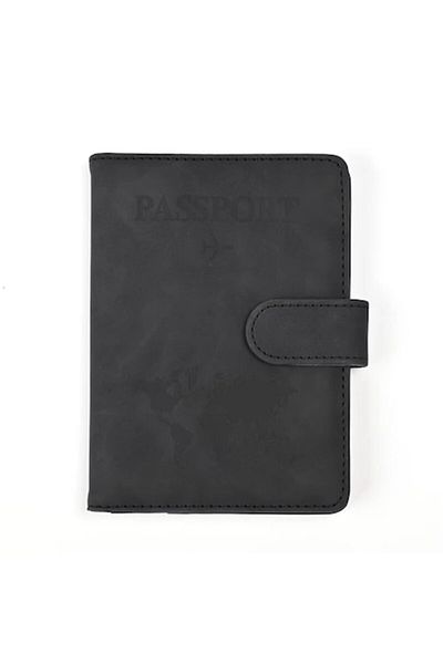 INNOVIO Passport Wallet ®, Rfid Protection, Eco-Leather, Card Compartment, Black