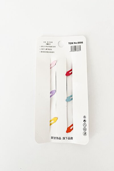 Pretty Glitter Star Colorful Snap Buckle Set of 6