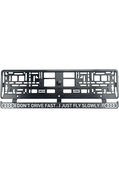 OEM Set 2 bucati, suport numar inmatriculare Carbon, Audi Drive