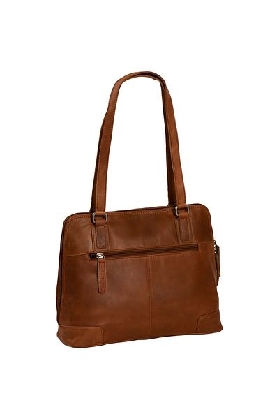 The Chesterfield Brand Wax Pull Up Shoulder Bag Leather 30 Cm Laptop Compartment