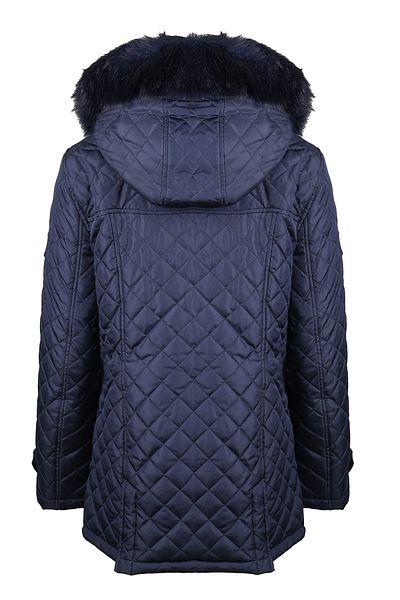 Tommy Hilfiger Women's Hooded Coat Tw2Mp277-Navy