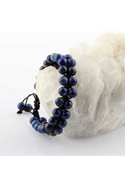 OSMANLI DEĞERLİ TAŞ Sertifikalı Lapis Doğal Taşı Bileklik - 6 Mm B656