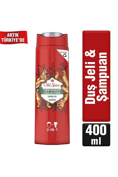 Old Spice Shower Gel & Shampoo 400 ml Bearglove