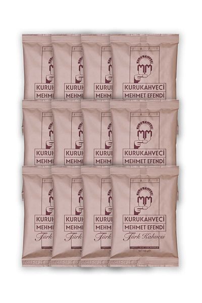Mehmet Efendi Kurukahveci Mehmet Efendi Turkish Coffee 100 G Foil Packaging X 12 Pieces8690627021209