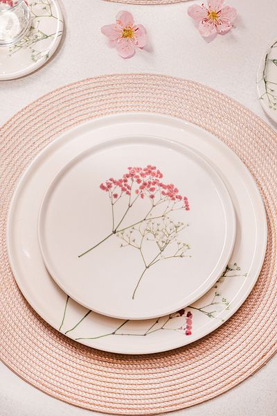 Rakle Cara Ceramic 4-Piece Cake Plate Set 20 cm