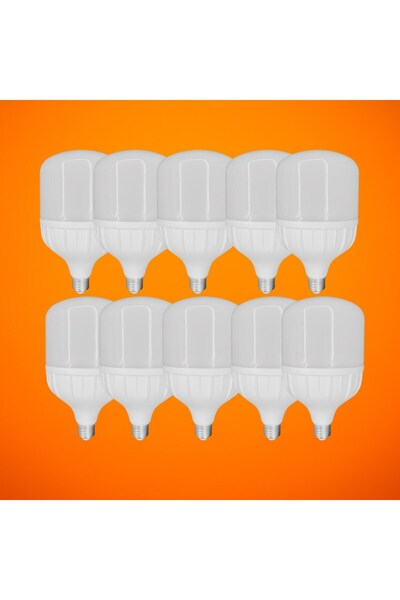 Huzur Elektrik Chn 10'lu Paket 30w Büyük Boy 6500K Beyaz Işık E27 Led Tasarruflu Ampül