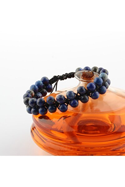 OSMANLI DEĞERLİ TAŞ Sertifikalı Lapis Doğal Taşı Bileklik - 6 Mm B656