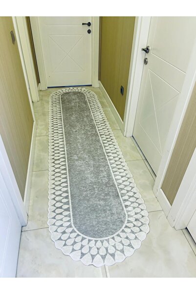 GRAY WHITE Washable Anti-Slip Floor Carpet Kitchen Living Room Decor Intermediate Hall and Runner Corridor Carpet
