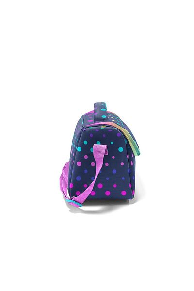 Coral High Cutie termică pentru prânz cu model cu buline de culoare albastru marin 22772