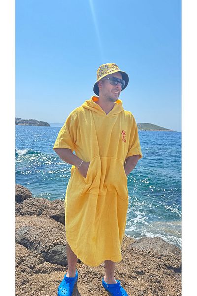 SOLENROSA Πετσέτα Poncho Πετσέτα παραλίας