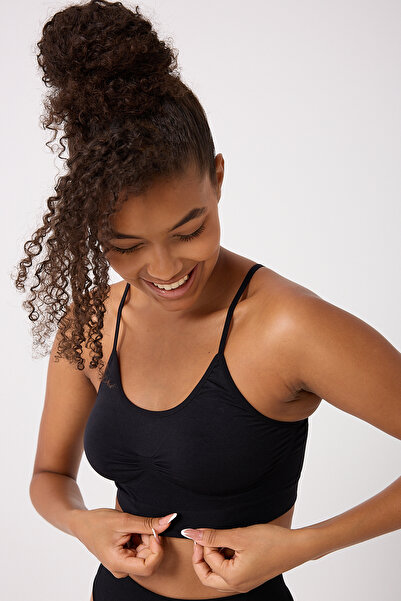 FOREVER MORE Women's Thin Strap Seamless Stretchy Bustier