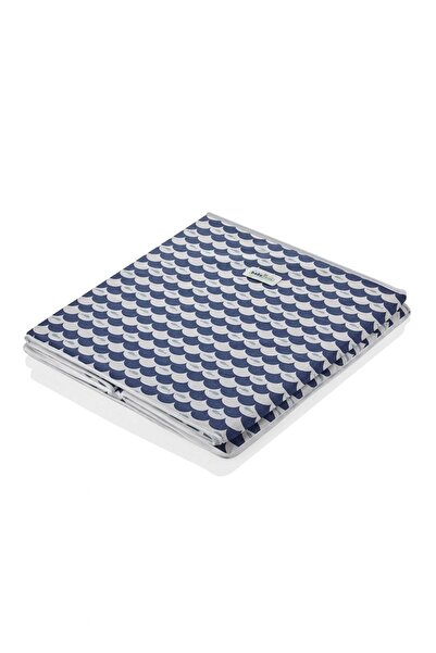 Babyjem Indigo Fish Patterned Practical Toy Box - 40X43 cm
