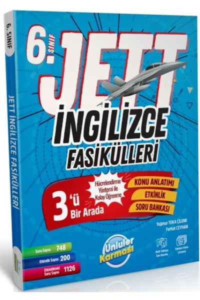 Ünlüler Karması Yayınları 2025/2026 Basım 6. Sınıf Jett Ingilizce Fasikülleri Güncel Müfredat