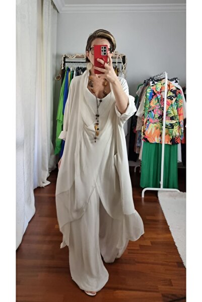 pudubutik Italian Pants with Silk Beige