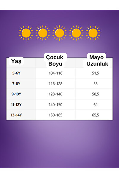 darko Kuromi Mor Pembe Çocuk Mayo Balık Pulu Desenli Balıkpulu Denizkızı Mayosu