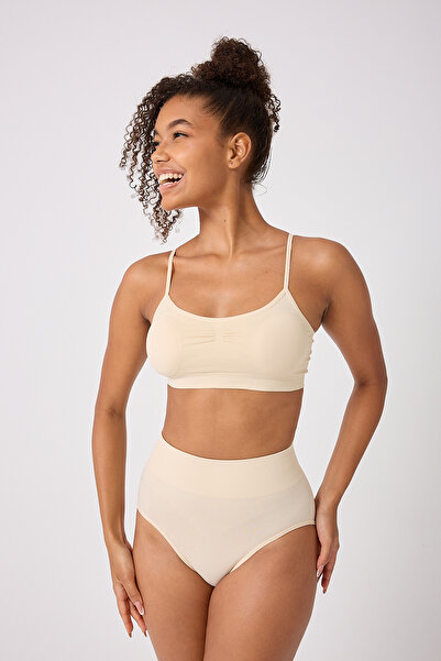 FOREVER MORE Γυναικείο μπουστάκι με λεπτό λουράκι χωρίς ραφή ελαστικό μαξιλαράκι