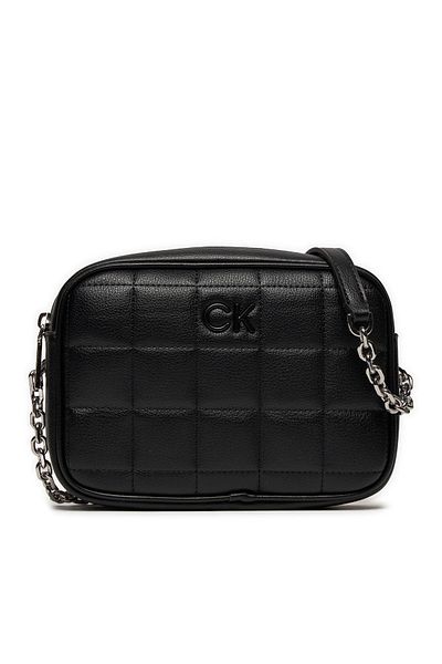 Calvin Klein Women's Brand Logo Adjustable Shoulder Strap Stylish Looking Black Shoulder Bag Suitable for Daily Use