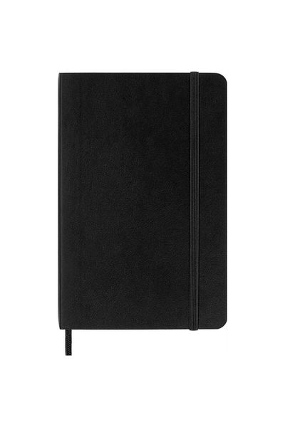 Moleskine Σημειωματάριο με εύκαμπτο κάλυμμα μεγέθους τσέπης - Μαλακό κάλυμμα Τσέπη απλό σημειωματάριο μαύρο