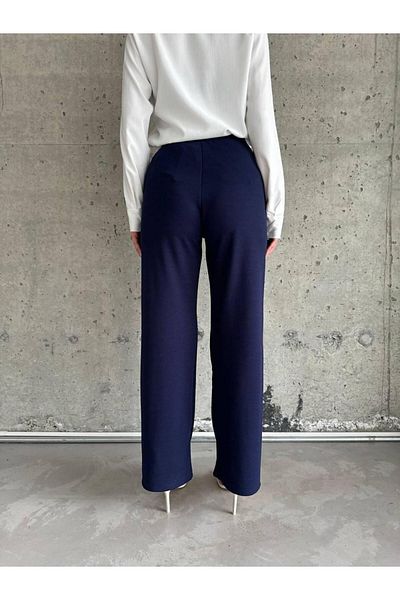 ribana Lycra Crepe Trousers with Velcro Waist