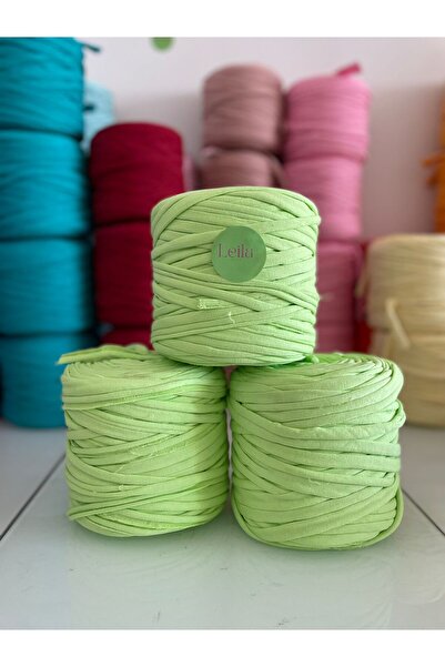 Leila Design Neon Yeşil Penye Ip (600-650GR) 1 Adet Fiyatıdır