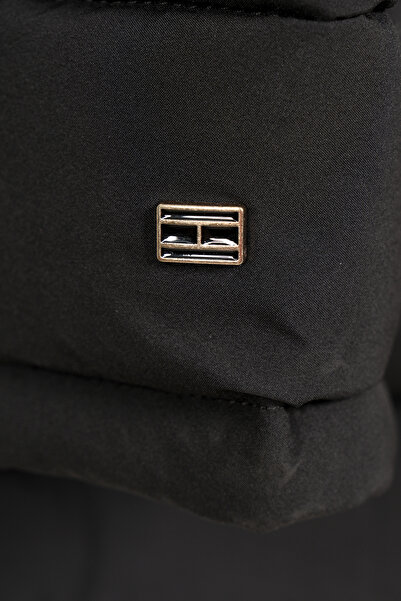 Tommy Hilfiger معطف أسود نسائي - موديل Tw3mp253