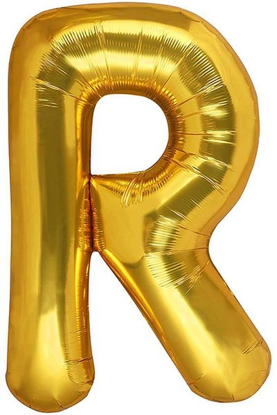 BeySüS 40 Inch Letter Foil Balloon - Gold R