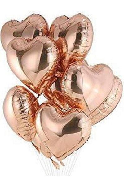 BeySüS Rose Gold Colored 5-piece 40 Cm Foil Balloon - 16" Inch