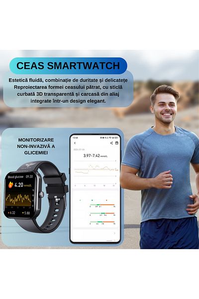 Tzappy Smartwatch F96, Touch Display, HD Bluetooth Calling, Activity Tracking
