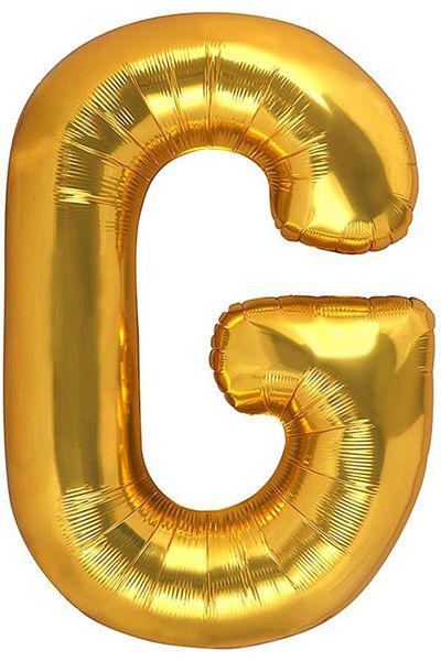 BeySüS Gold Letter g 40 Inch Foil Balloon