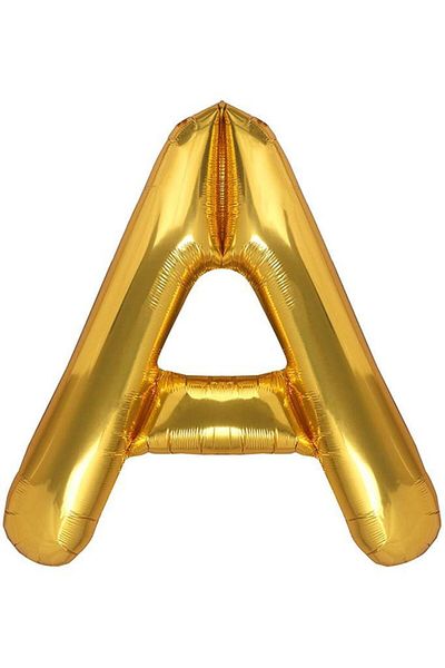 BeySüS Letter Foil Balloon Gold a Letter 40 Inch