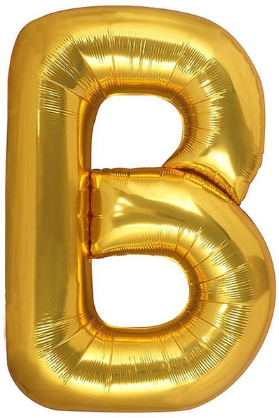 BeySüS Gold Letter B 40 Inch Foil Balloon