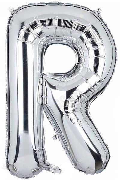 BeySüS 40 Inch SilveR ColoR LetteR Foil Balloon - LetteR R