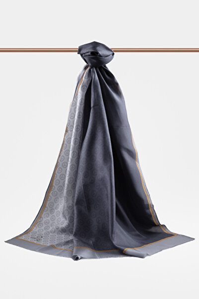 Vissona Γυναικείο σάλι Fresh Silk - 90x210 Γκρι Χρυσό