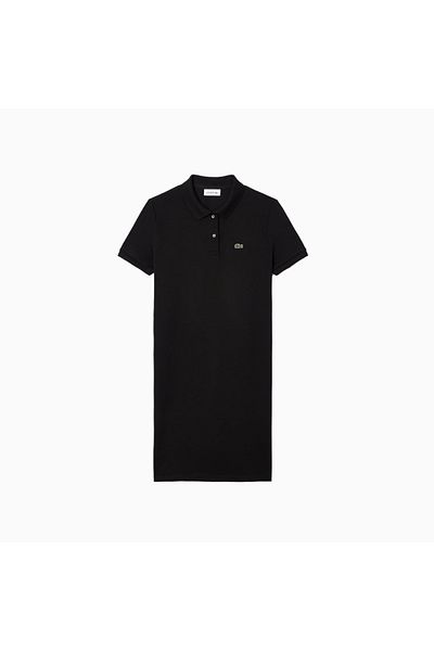 Lacoste Black Women's 3/4 Cotton Dress