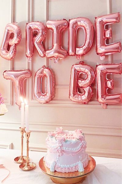 BeySüS Bride To Be Foil Balloon Latex Balloon Set Bachelorette Balloon Set