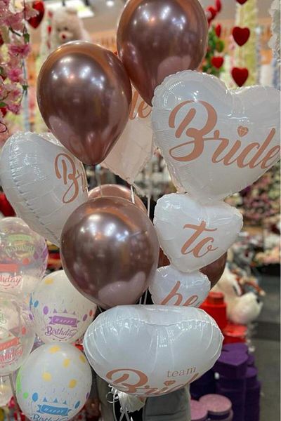 BeySüS White Bride To Be Balloon Set
