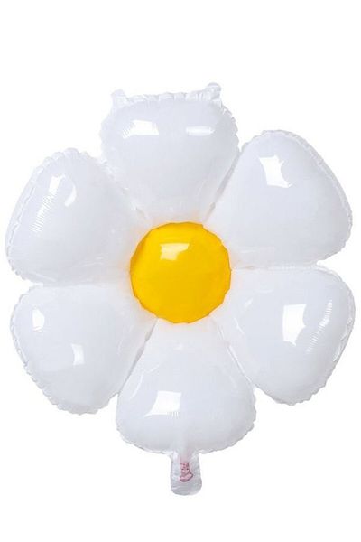 BeySüS Daisy Foil Balloon Yellow White