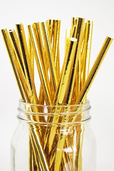 BeySüS Pipet Kağıt Parlak Gold 25 Li